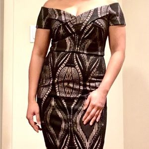 ASOS River Island Sexy off shoulder Black Dress